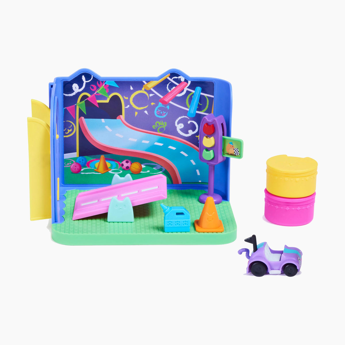 Gabby’s Dollhouse, Carlita Purr-ific Play Room with Carlita Toy Car