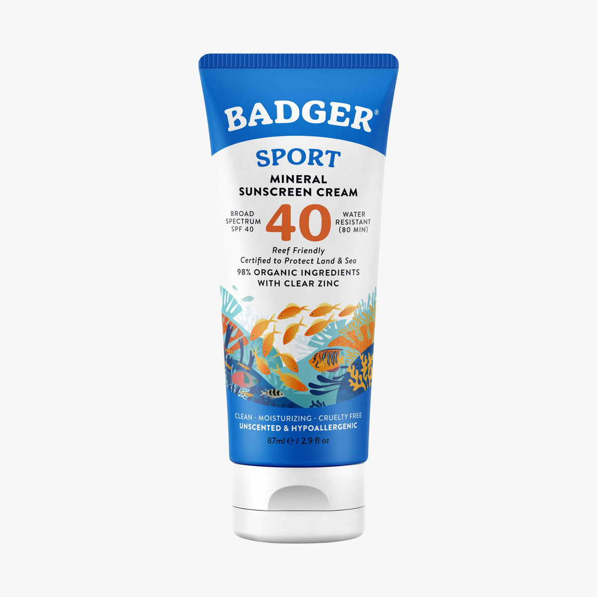 Badger Company, Clear Zinc Sunscreen Cream