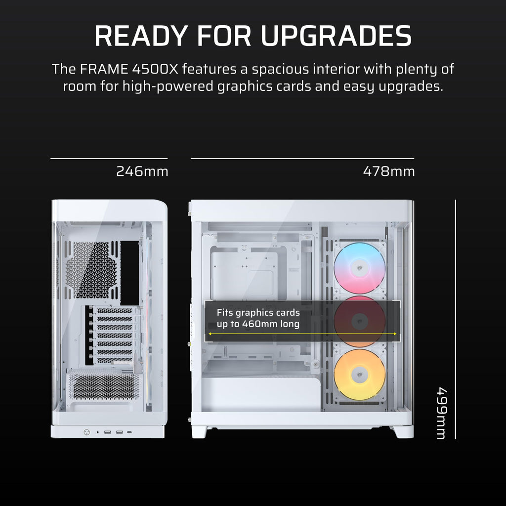 CORSAIR FRAME 4500X RS-R ARGB Panoramic Glass Mid-Tower PC Case