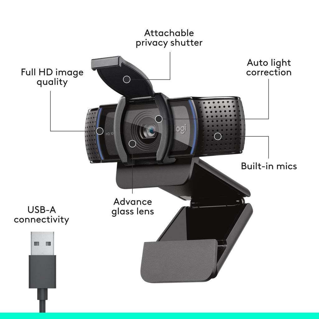 Logitech C920S HD Pro Webcam