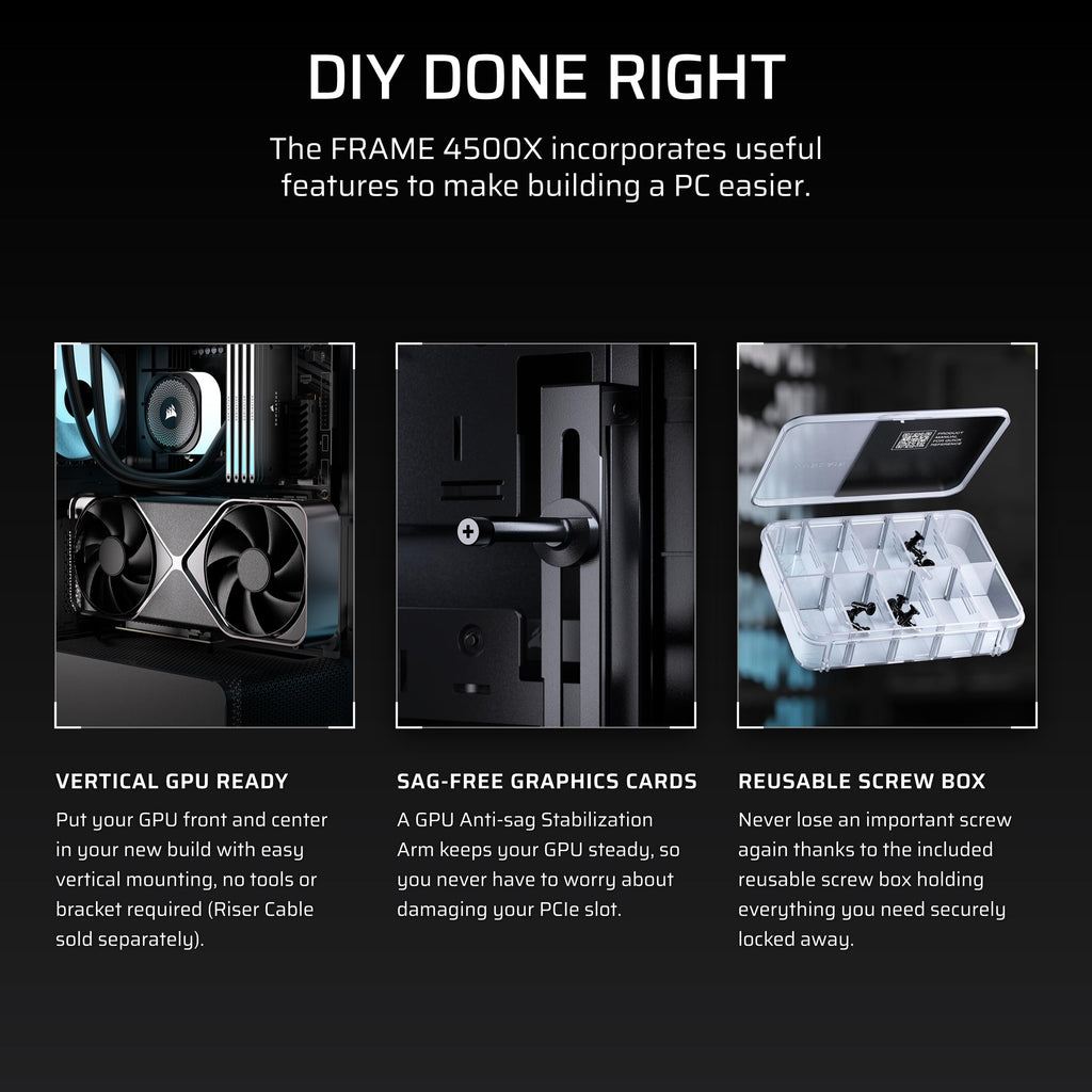 CORSAIR FRAME 4500X RS-R ARGB Panoramic Glass Mid-Tower PC Case