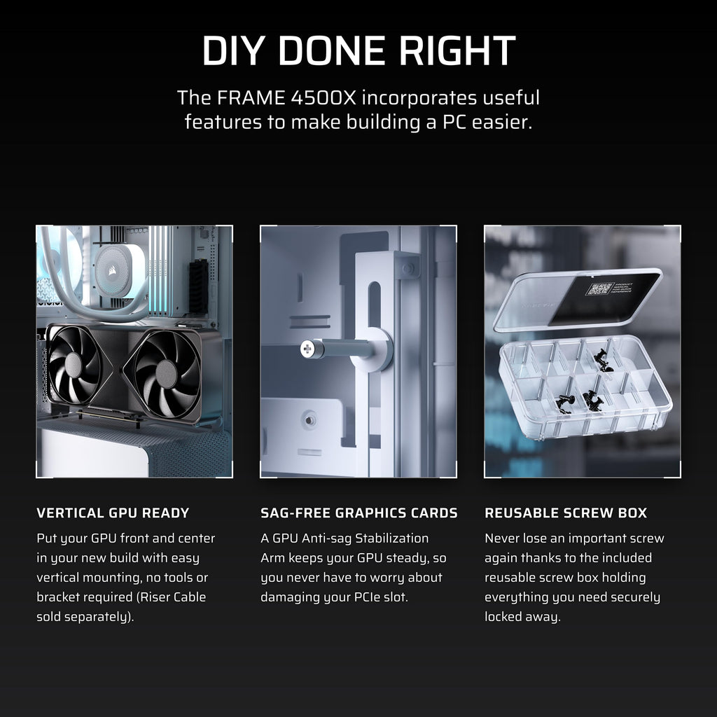 CORSAIR FRAME 4500X RS-R ARGB Panoramic Glass Mid-Tower PC Case
