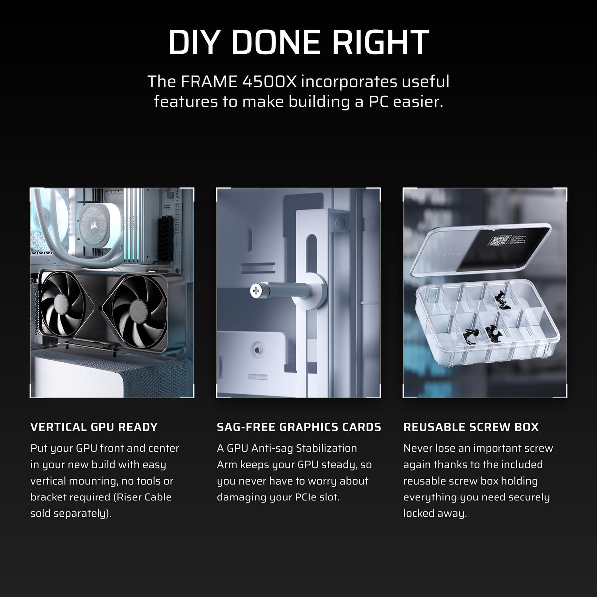 CORSAIR FRAME 4500X RS-R ARGB Panoramic Glass Mid-Tower PC Case