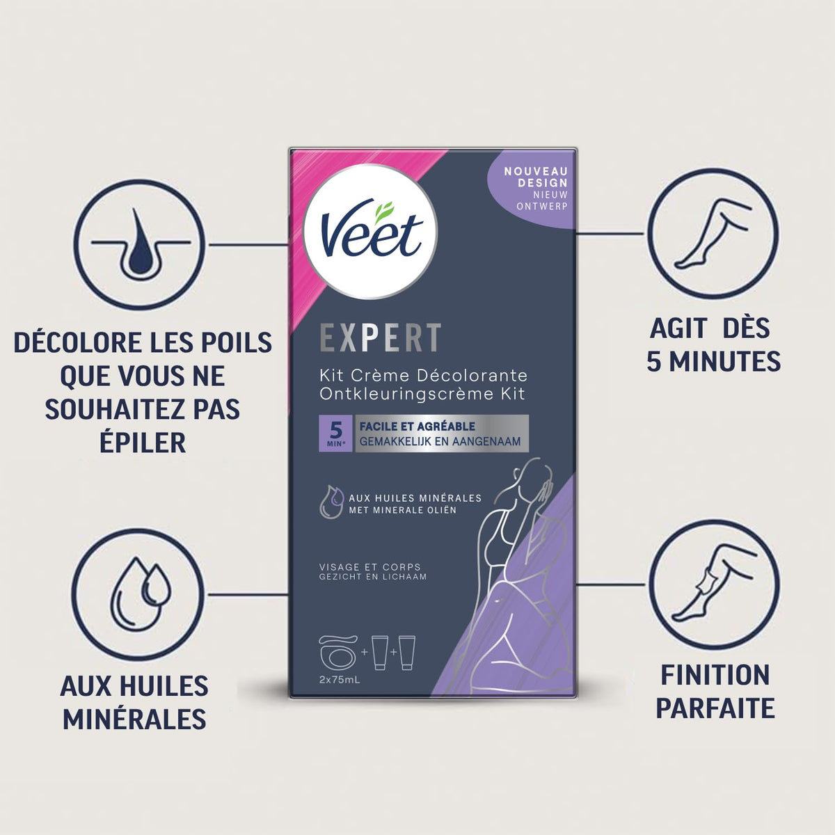 Veet Hair Lightening Cream for Face and Body