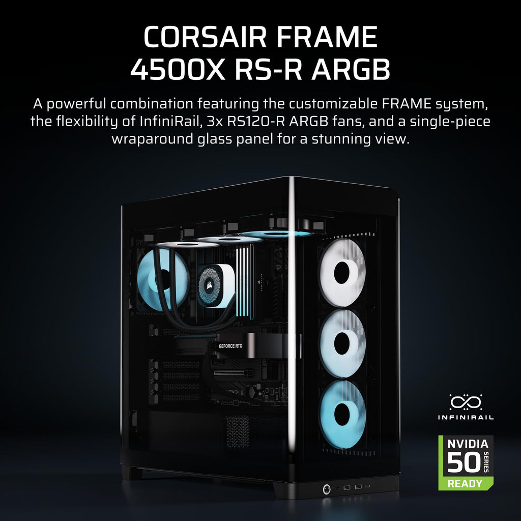 CORSAIR FRAME 4500X RS-R ARGB Panoramic Glass Mid-Tower PC Case