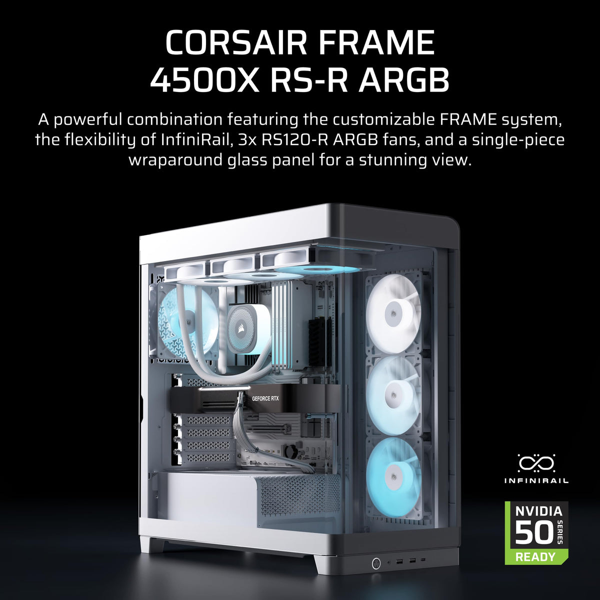 CORSAIR FRAME 4500X RS-R ARGB Panoramic Glass Mid-Tower PC Case