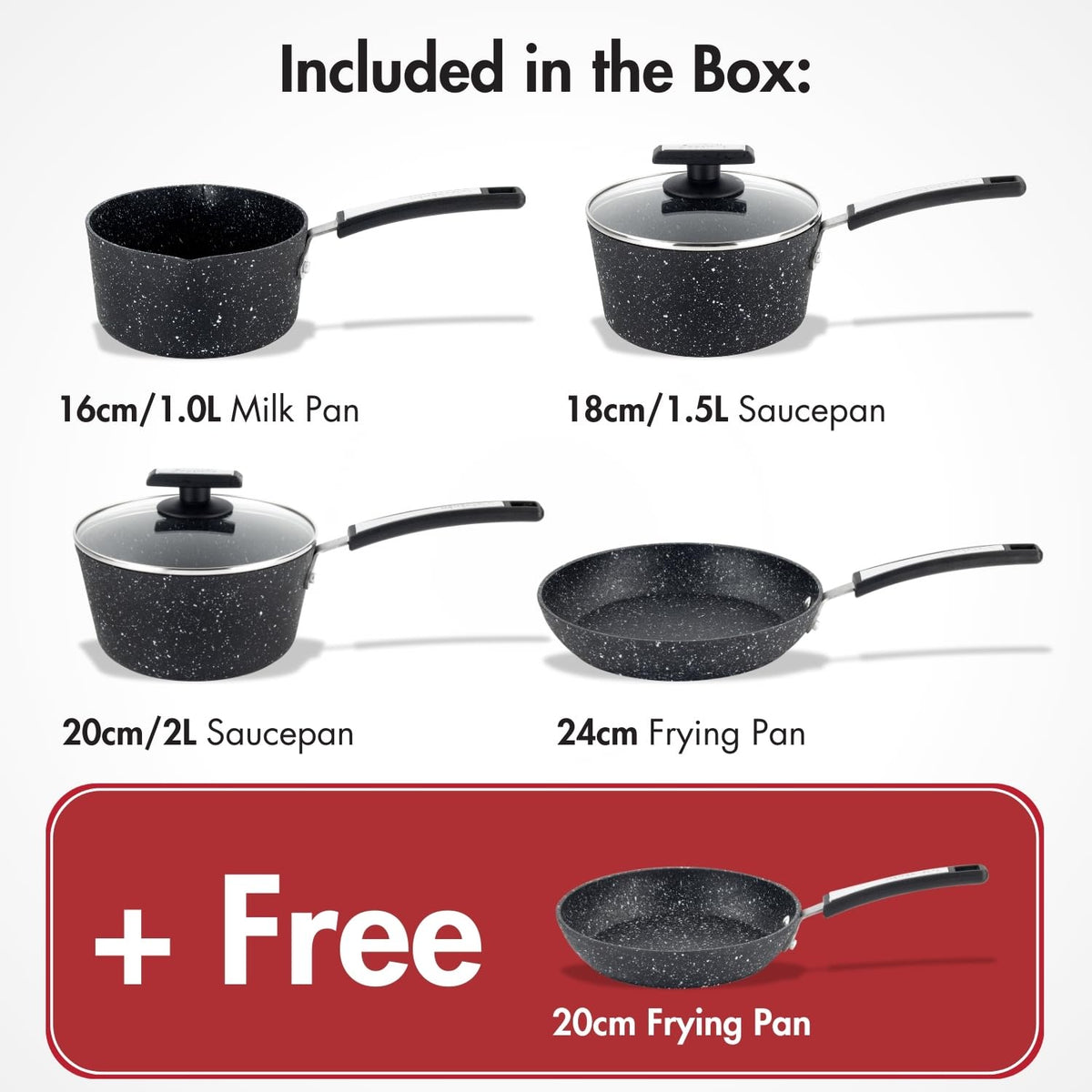 Scoville Xtra 4+1 Piece Cookware Set