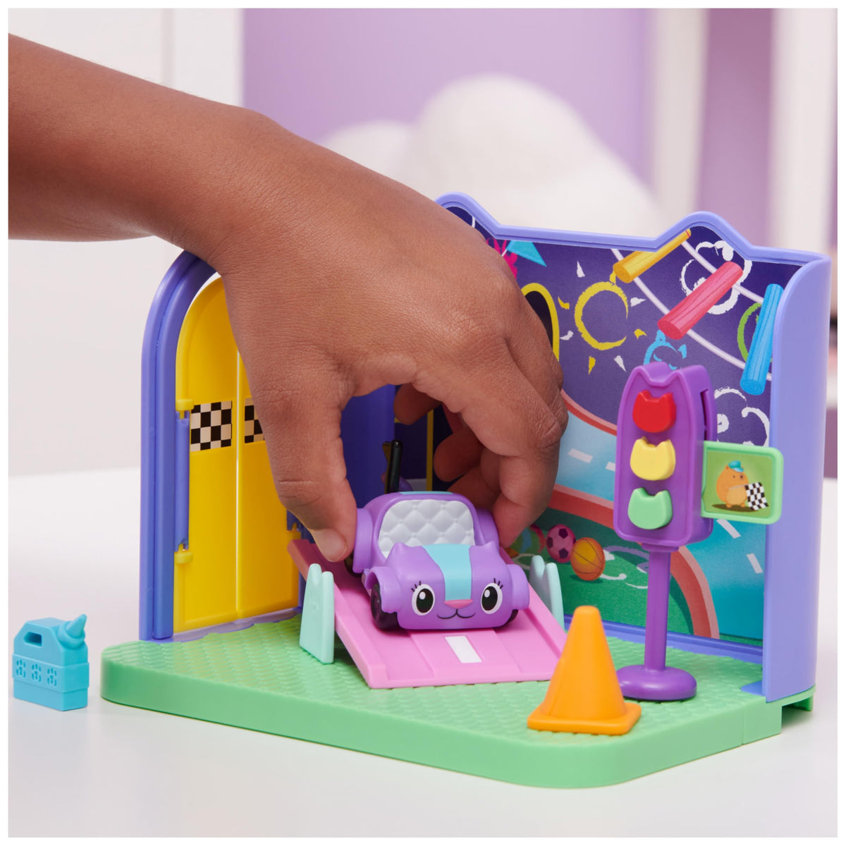Gabby’s Dollhouse, Carlita Purr-ific Play Room with Carlita Toy Car