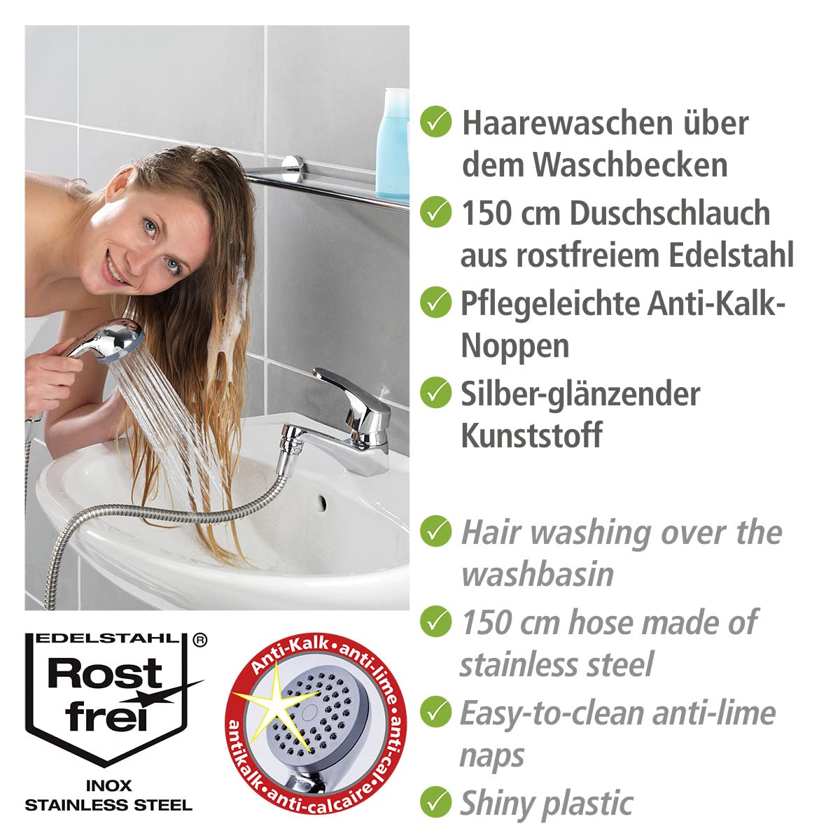 WENKO 22866100 Shower for handbasin