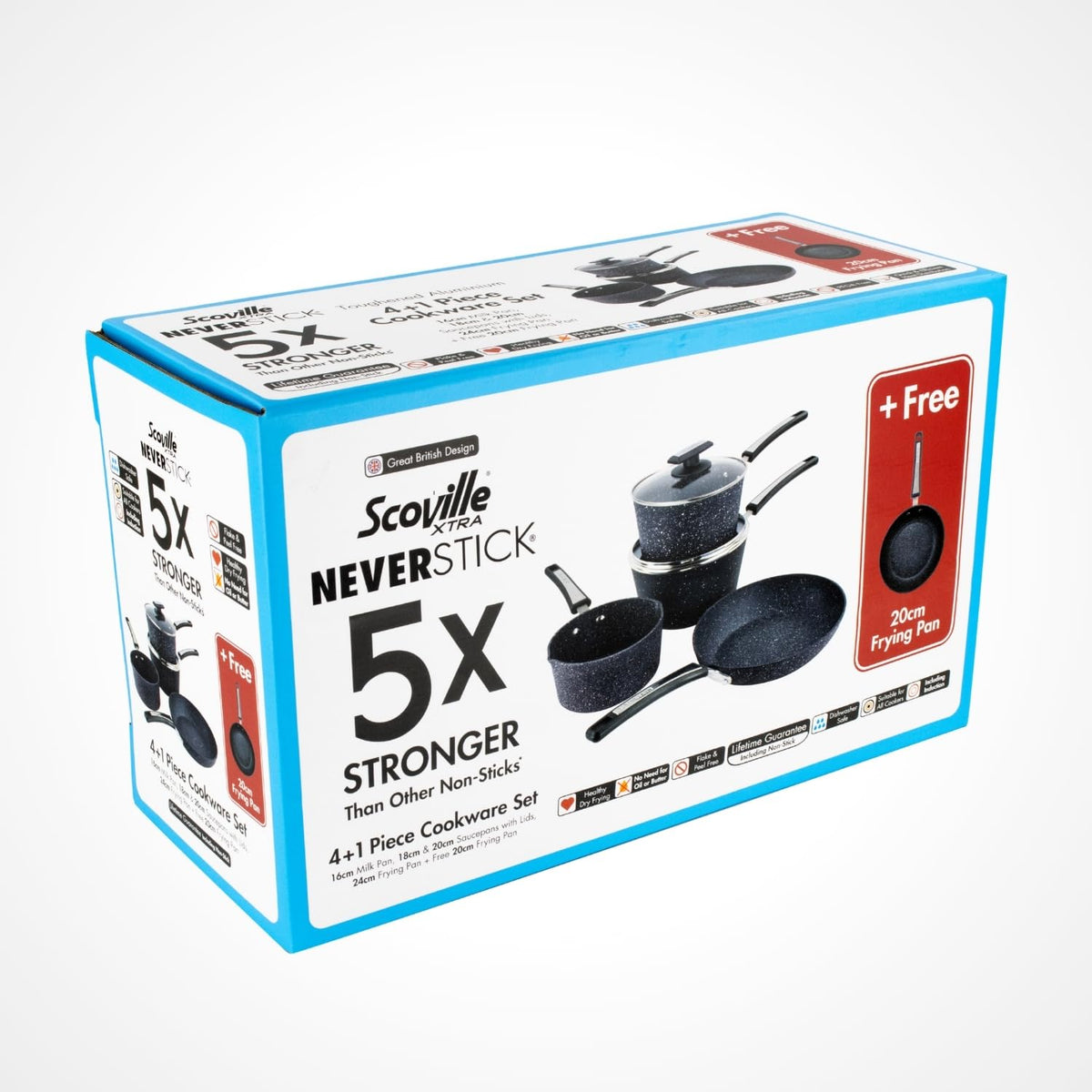 Scoville Xtra 4+1 Piece Cookware Set